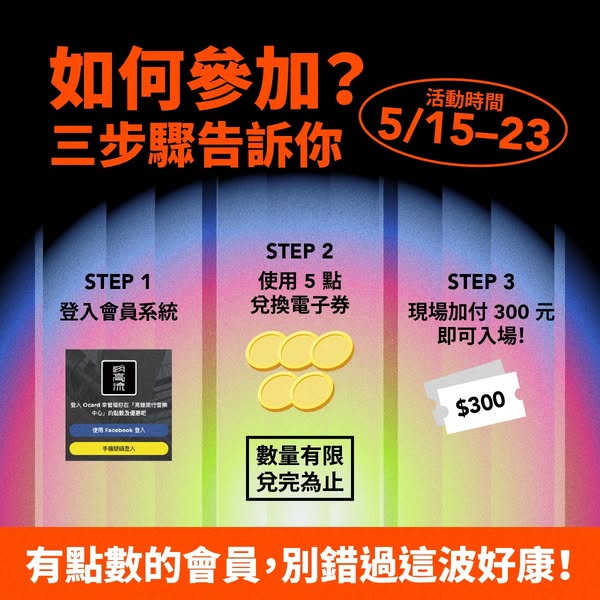 高流會員福利點數加價購金趴門票 