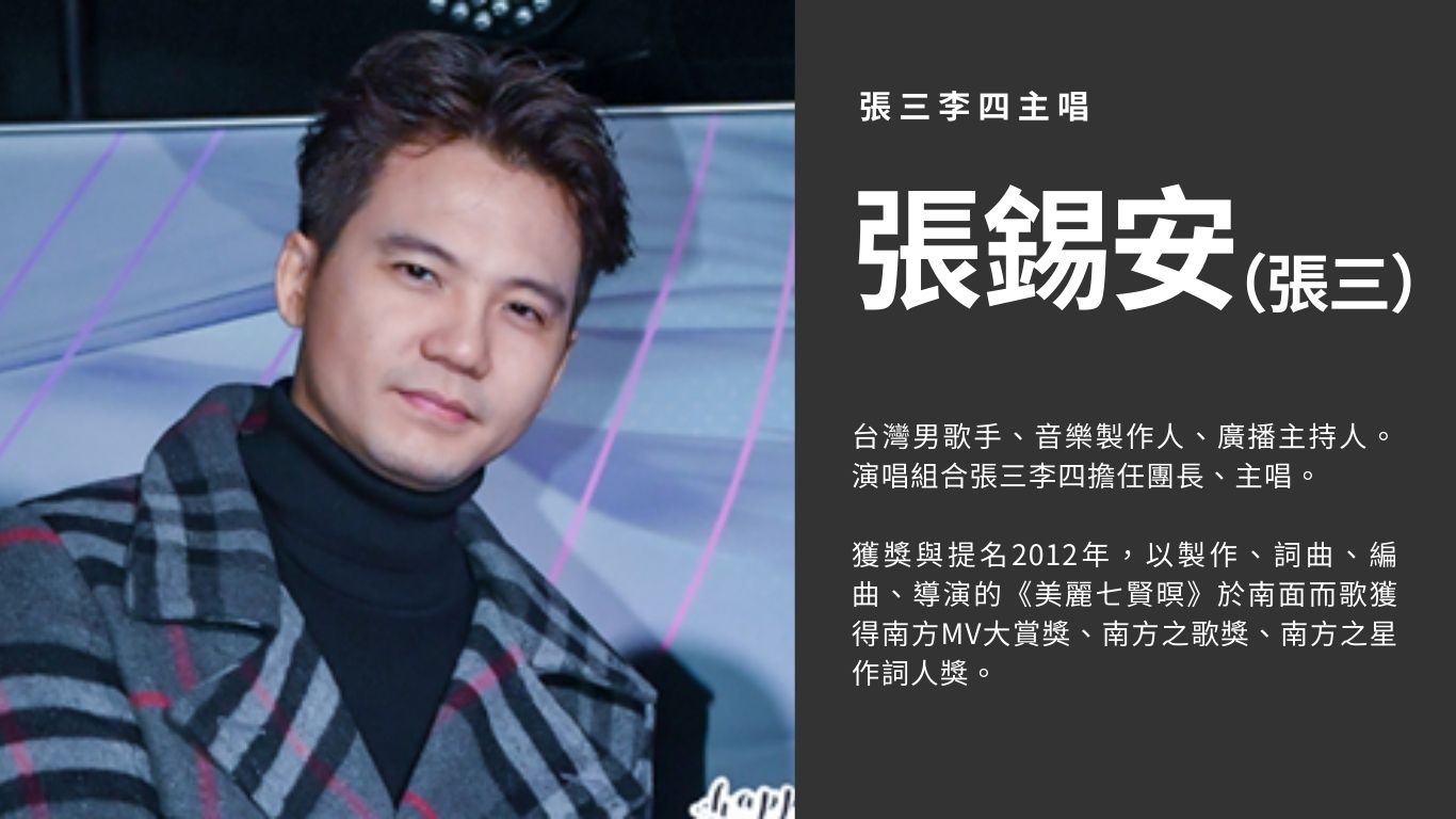 台語歌的主流味：張錫安（張三李四主唱）