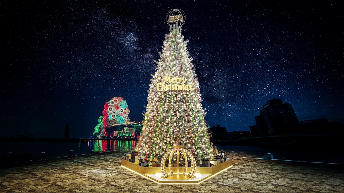《2025 高流聖誕趴 KMC XMAS》12月5日登場，17米「金勾TREE」點亮港灣17米高的「金勾TREE」閃耀港灣。圖為示意圖。